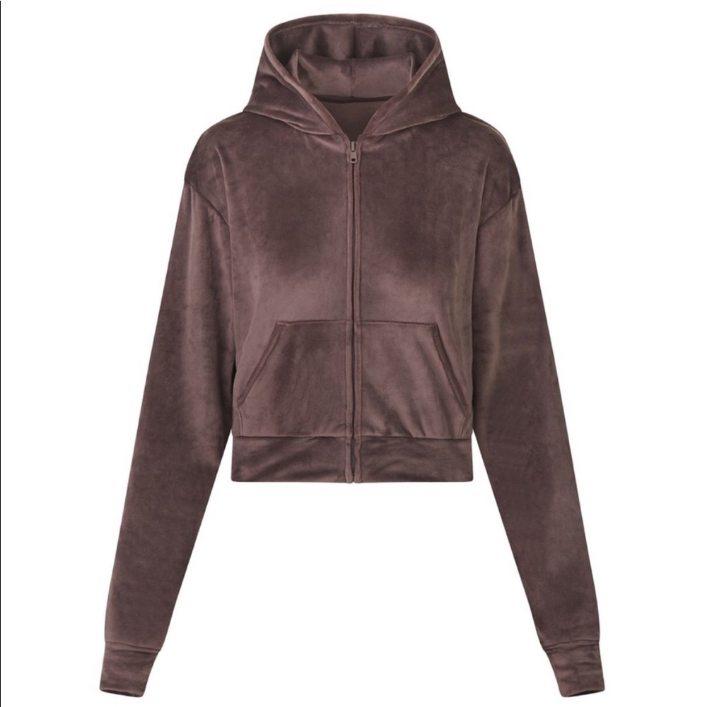 NWT Skims Velour hoodie  SIZE XXS